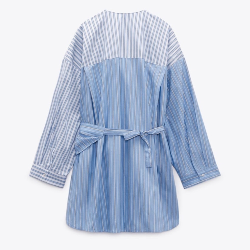 NWT Zara Poplin Wrap Shirt - Picture 10 of 11
